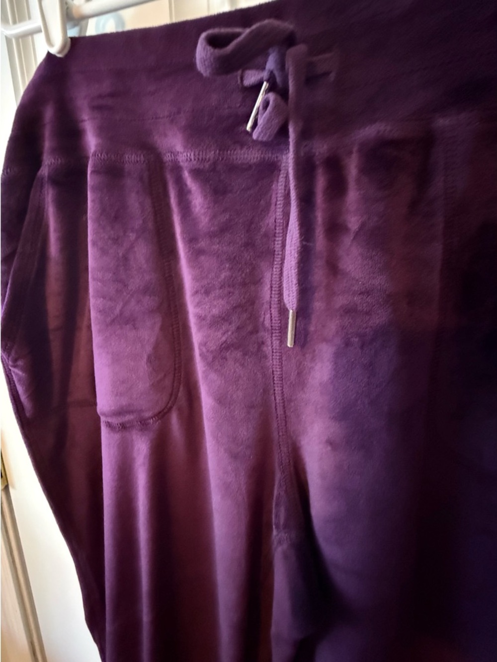 32 Degrees Women's Plush Lounge Set in Deep Plum - Picture 4 of 12